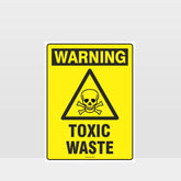 Customized Safety Signs,Warning Toxic Waste Sign